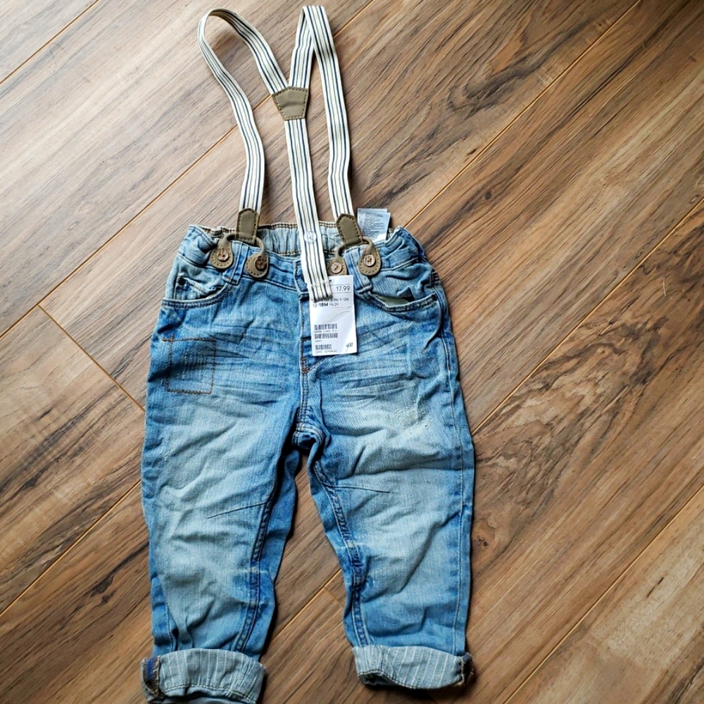 Boys jean pants and onesie shirt